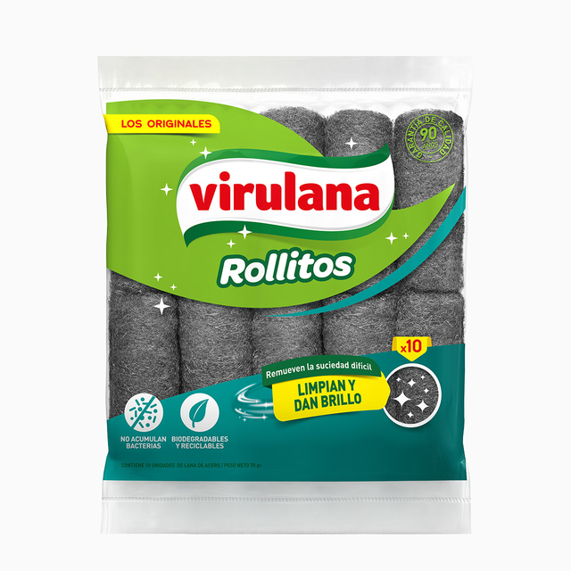 VIRULANA ROLLITOS 10 unidades 70g  RULITO